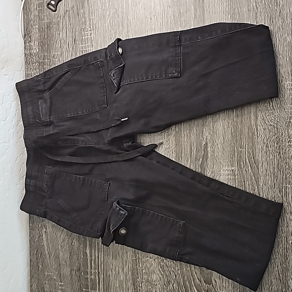Black Cargo Joggers